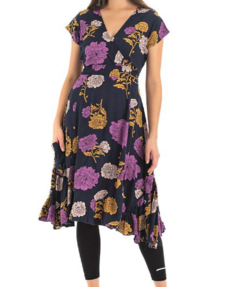 Eggplant Jungle Swing Dress from Hilltribe Ontario