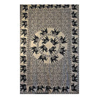 Elephants Roaming Cotton Tapestry from Hilltribe Ontario