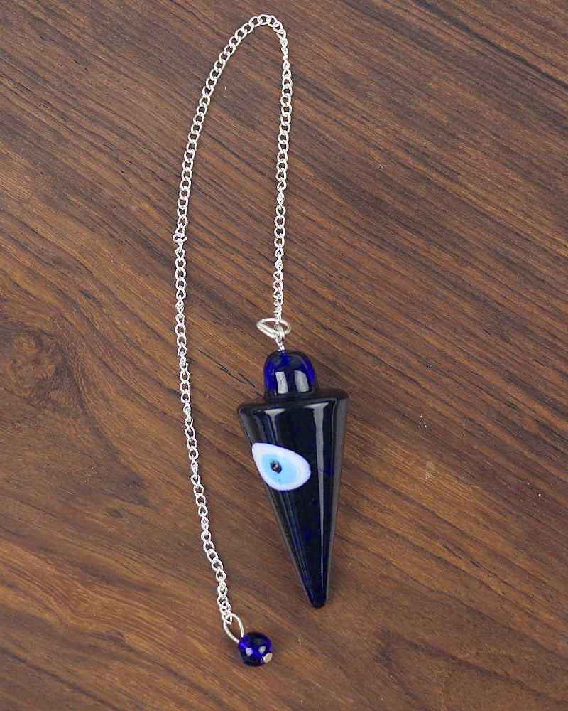 Evil Eye Glass Pendulum from Hilltribe Ontario