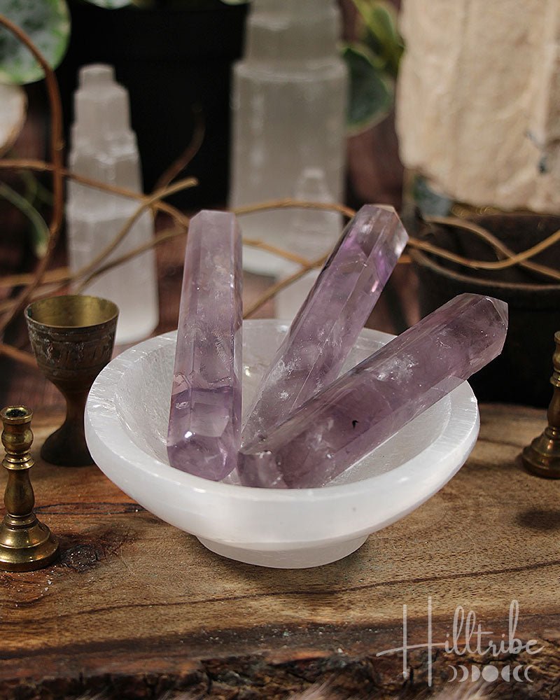 Faceted Amethyst Wand from Hilltribe Ontario
