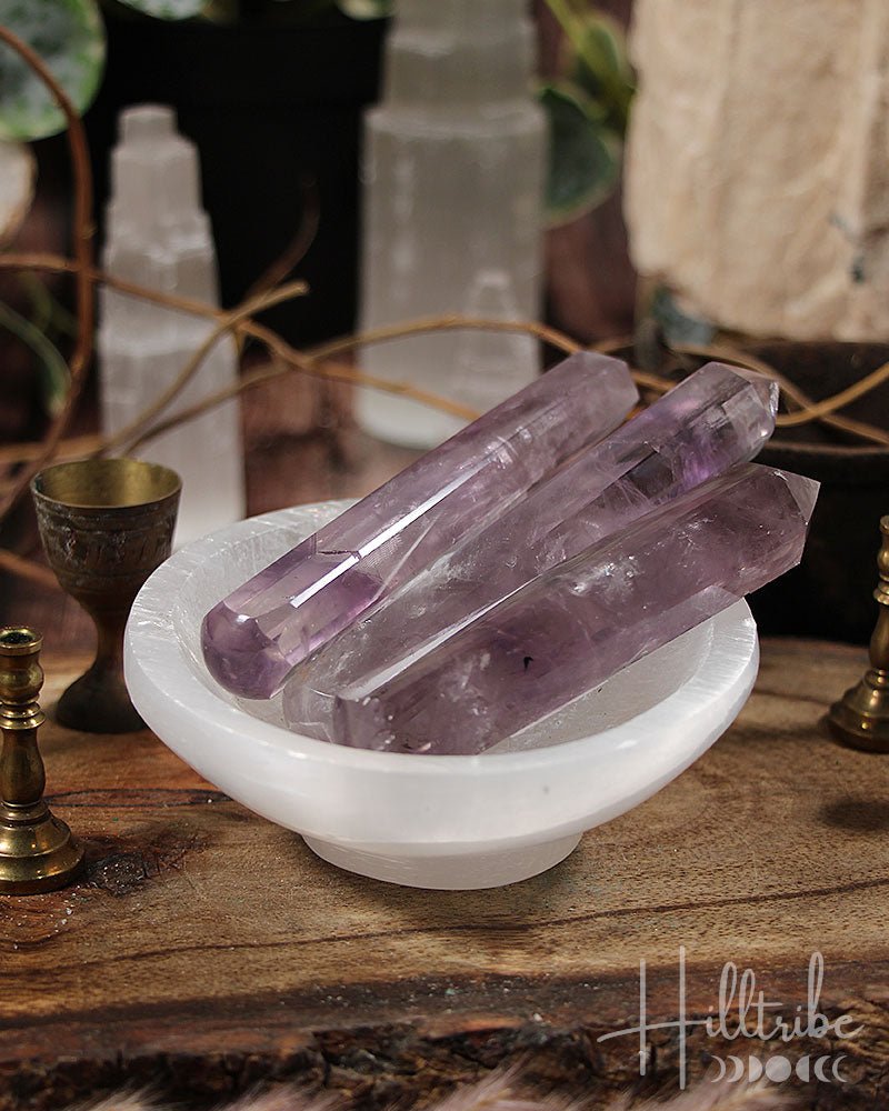 Faceted Amethyst Wand from Hilltribe Ontario