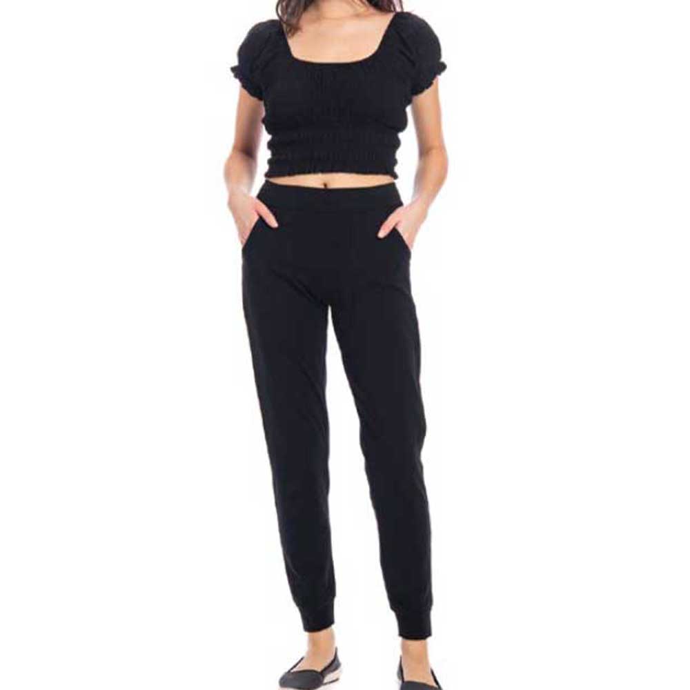 Flying Heart Black Jogger Pants from Hilltribe Ontario