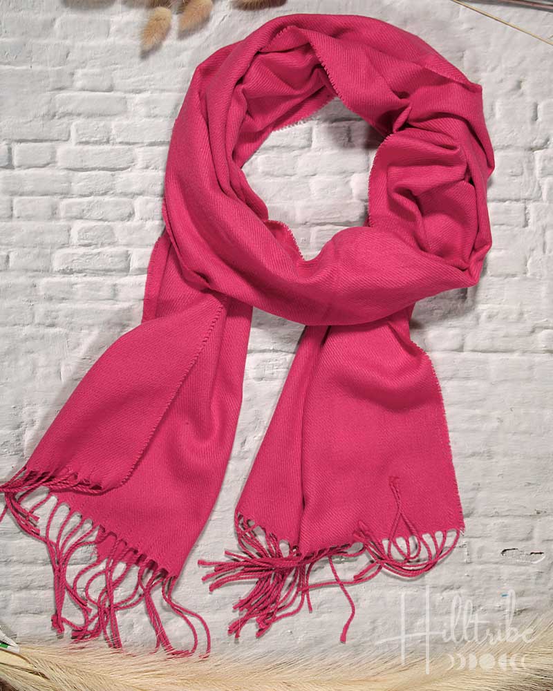 Fuchsia Plush Pashmina from Hilltribe Ontario