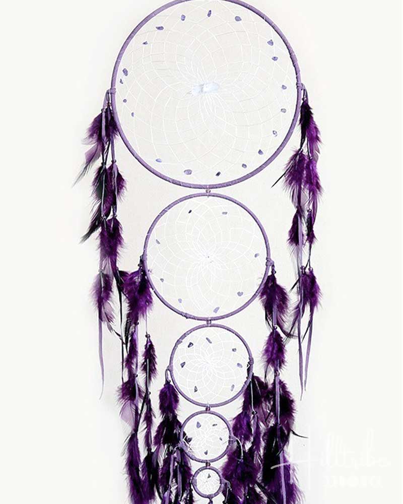 Gemstone Generation Purple Dreamcatcher 9" from Hilltribe Ontario