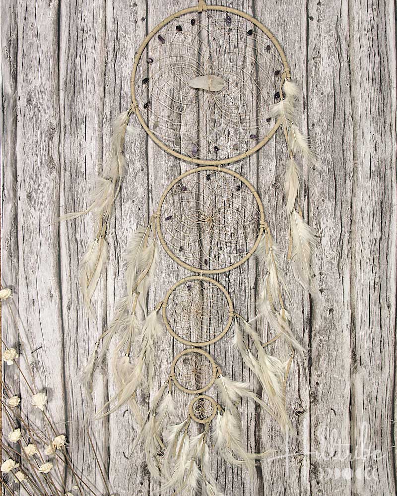 Gemstone Generation Tan Dreamcatcher 9" from Hilltribe Ontario