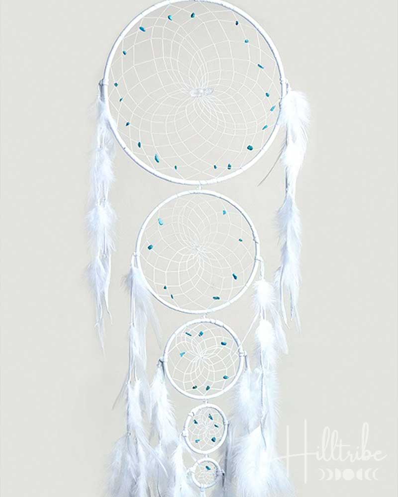 Gemstone Generation White Dreamcatcher 9" from Hilltribe Ontario