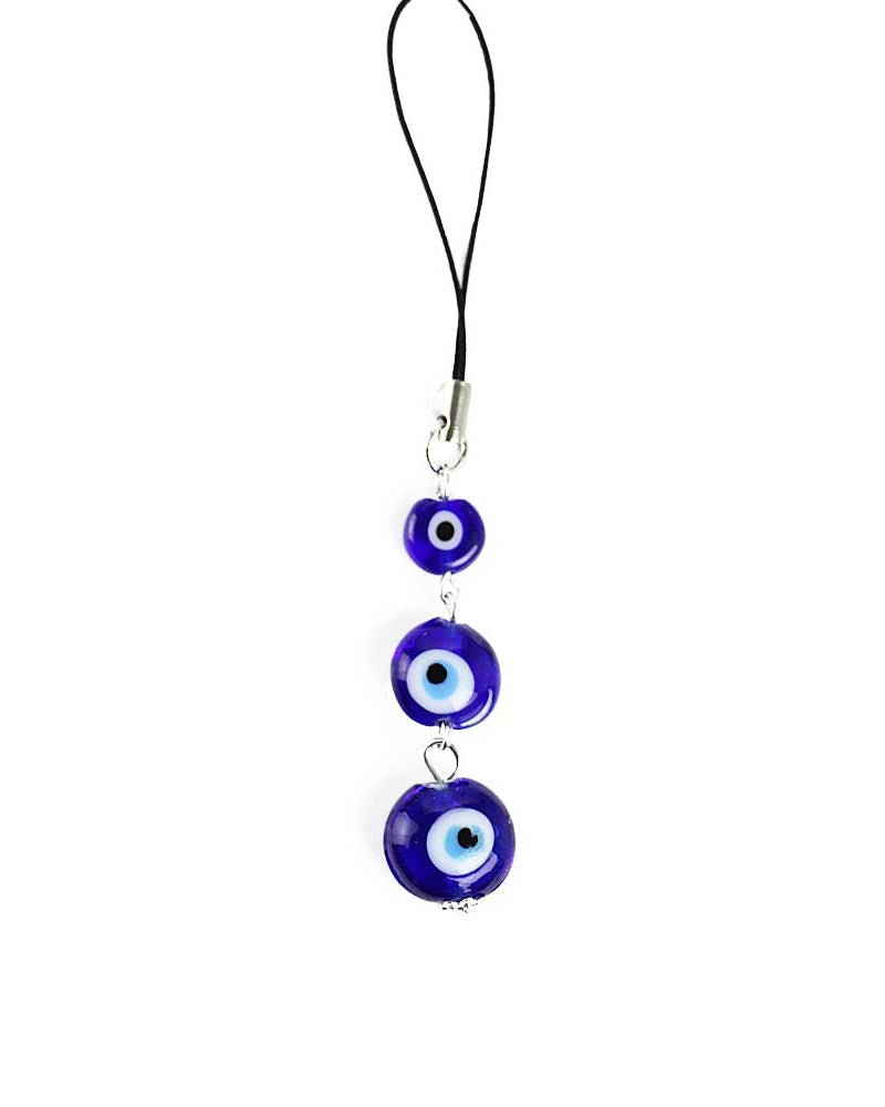 Glass Evil Eye Protection Hanging Talisman from Hilltribe Ontario