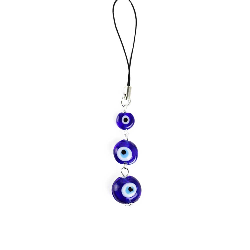 Glass Evil Eye Protection Hanging Talisman from Hilltribe Ontario