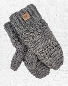 Grey Crochet Toscana Mittens from Hilltribe Ontario