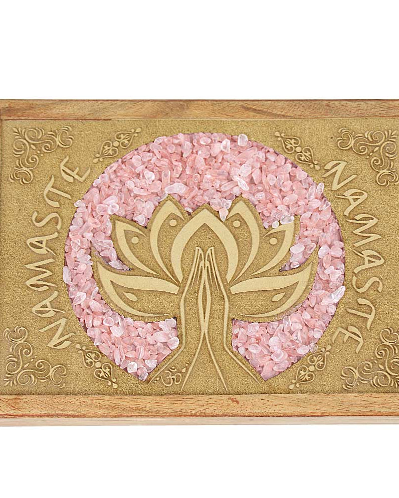 Helping Hands With Rose Quartz Carved Box from Hilltribe Ontario