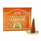 HEM Precious Amber Incense Cones from Hilltribe Ontario