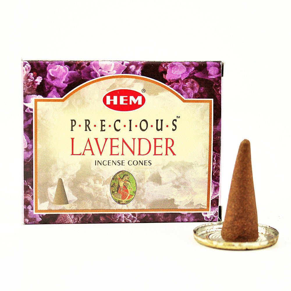 HEM Precious Lavender Incense Cones from Hilltribe Ontario