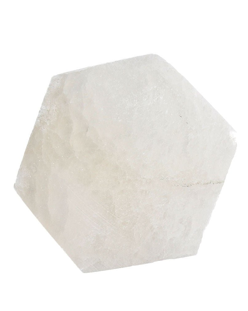 Hexagon Selenite Crystal Gem Charging Plate from Hilltribe Ontario
