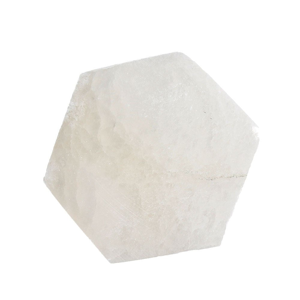 Hexagon Selenite Crystal Gem Charging Plate from Hilltribe Ontario