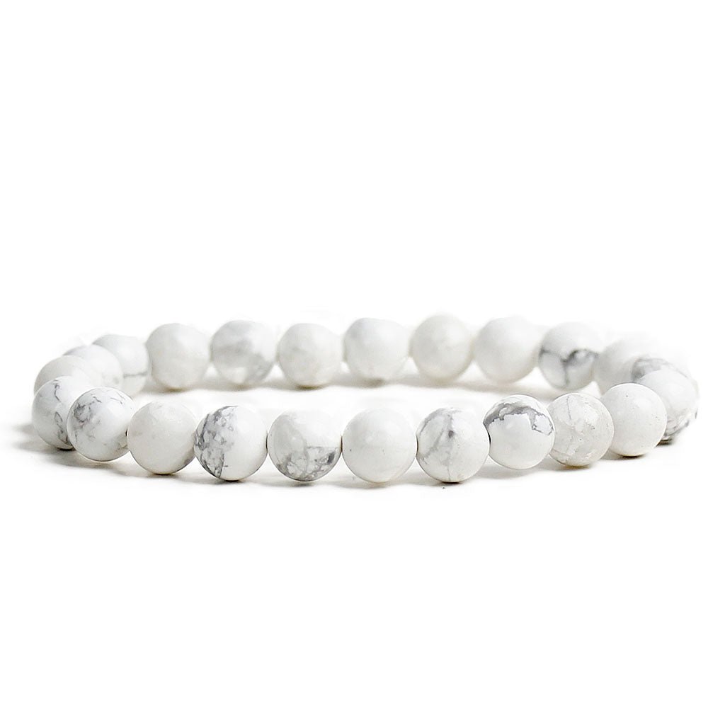 Howlite Gemstone Power Bracelet from Hilltribe Ontario