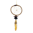Joyful Citrine Point Twig Dream Catcher from Hilltribe Ontario