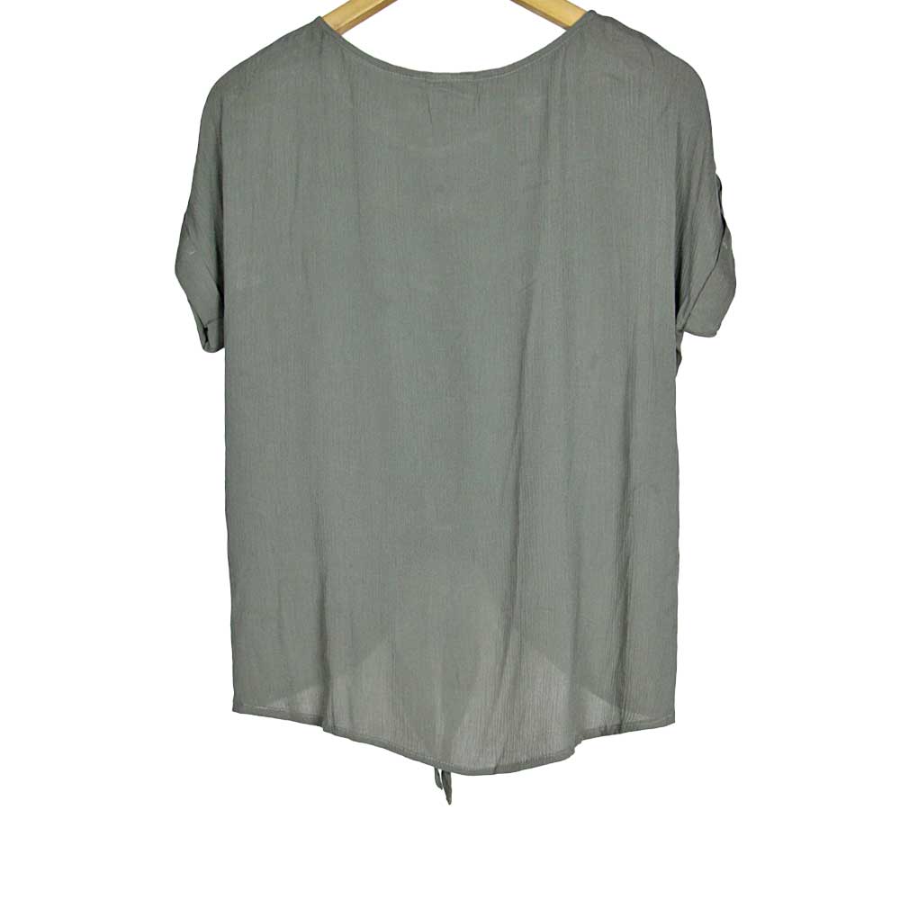 Khaki Crepe Tie Top from Hilltribe Ontario