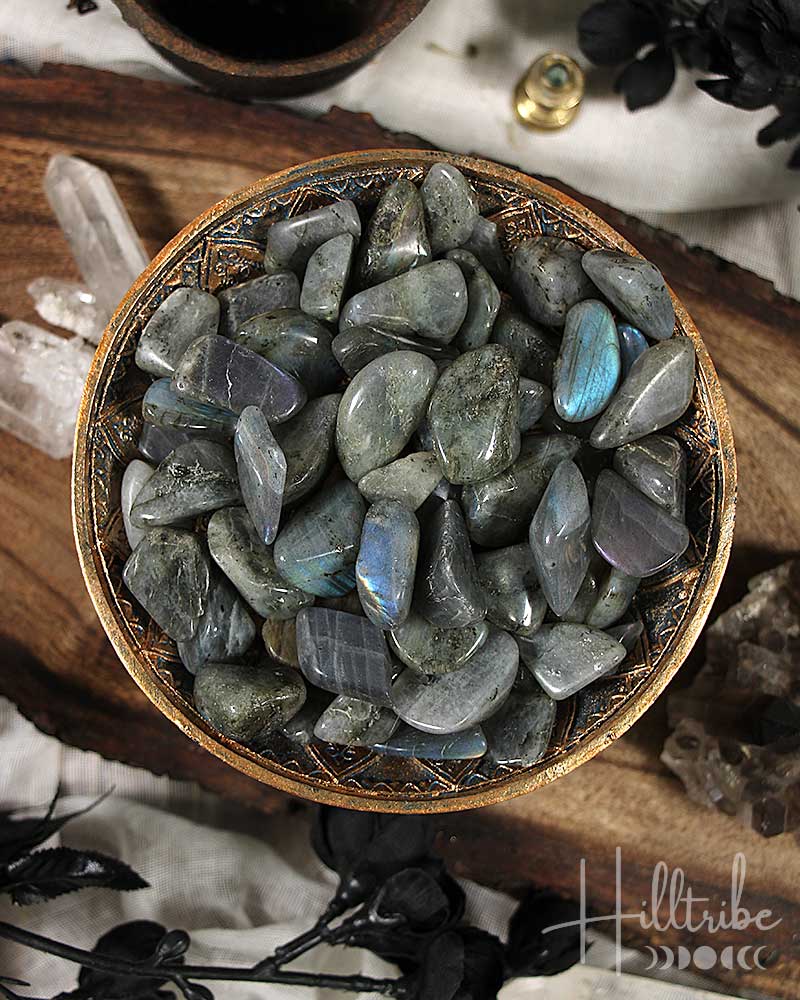 Labradorite Tumbled from Hilltribe Ontario