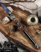 Lapis Lazuli Point + Silver Pentacle Magick Wand from Hilltribe Ontario