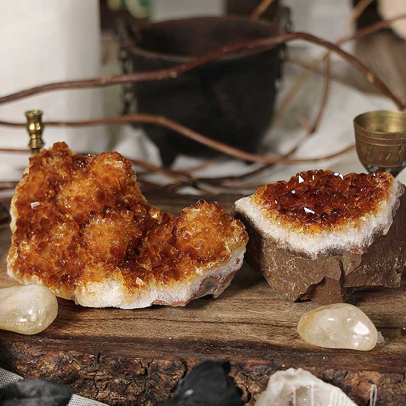 Large Citrine Cluster from Hilltribe Ontario