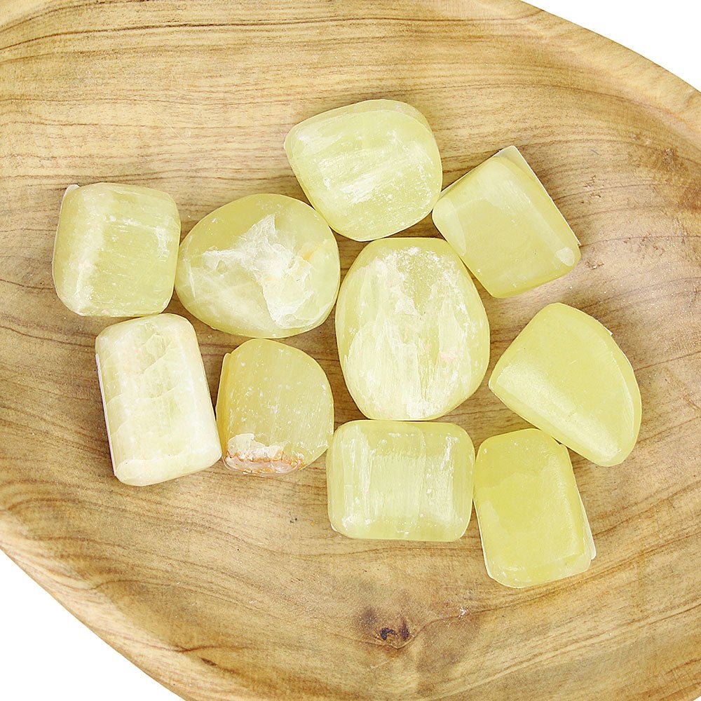 Lemon Calcite Tumbled from Hilltribe Ontario