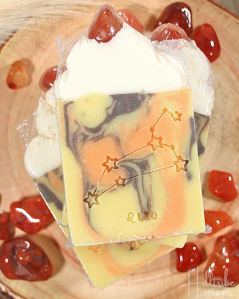 Leo Crystal Zodiac Artisinal Handmade Soap from Hilltribe Ontario