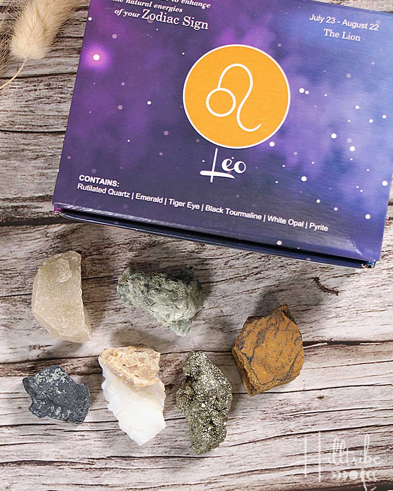Leo Zodiac Natural Crystal Kit from Hilltribe Ontario