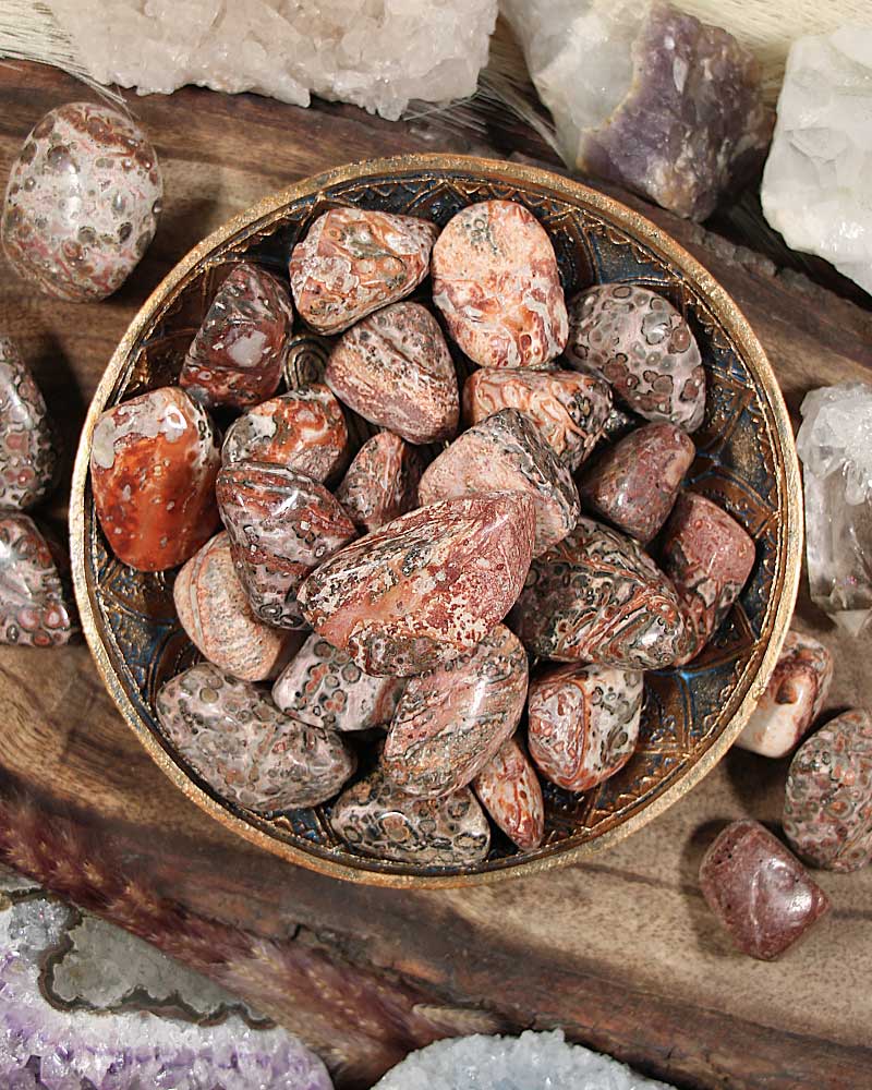 Leopard Skin Jasper Tumbled from Hilltribe Ontario