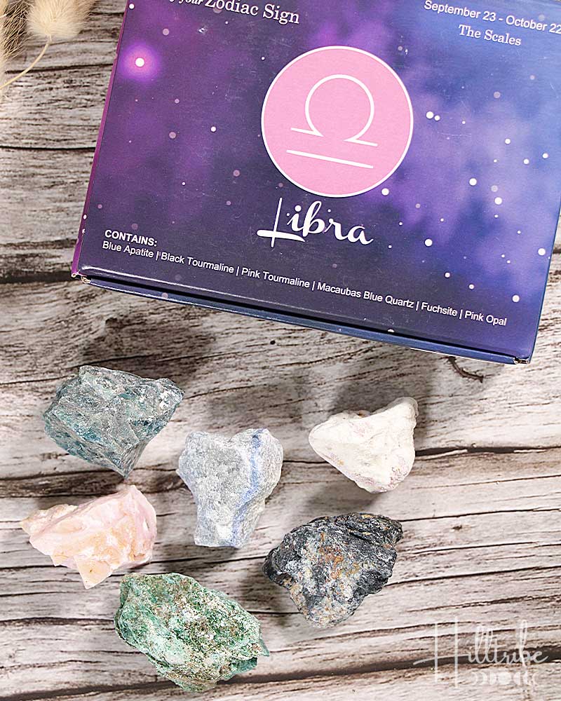 Libra Zodiac Natural Crystal Kit from Hilltribe Ontario