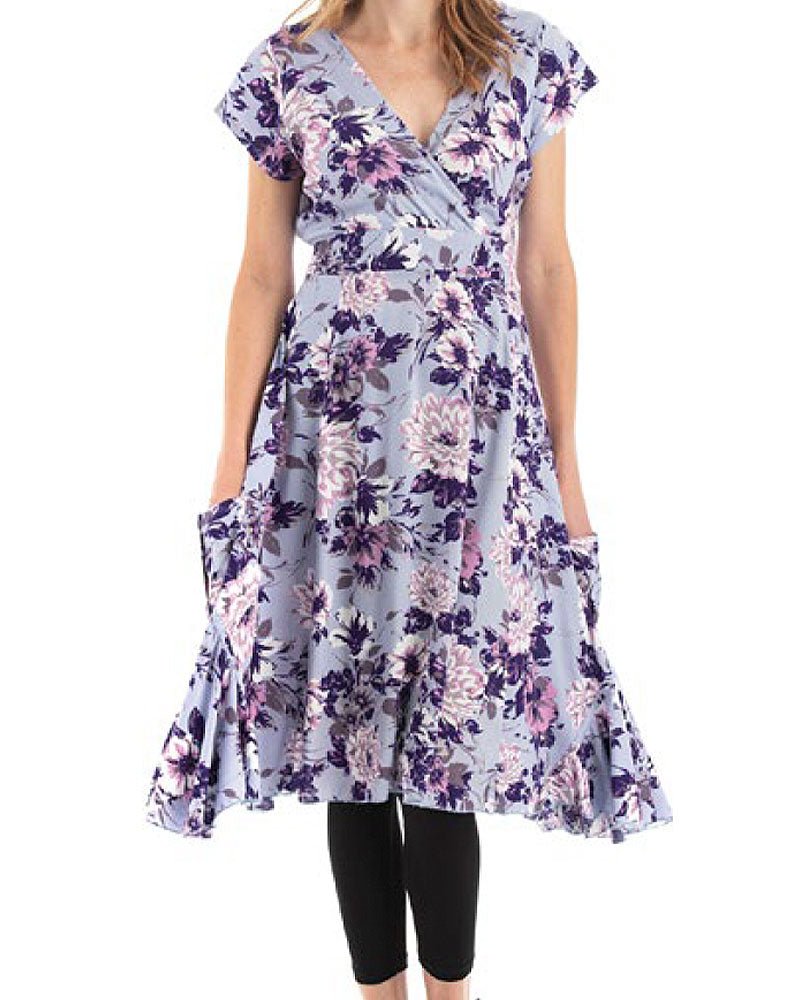 Lilac Jungle Swing Dress from Hilltribe Ontario