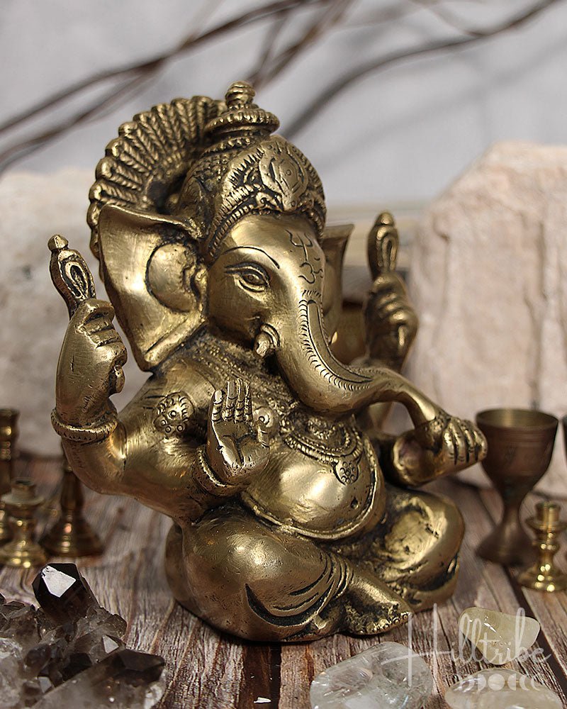 Lord Ganesh Murti 6" from Hilltribe Ontario