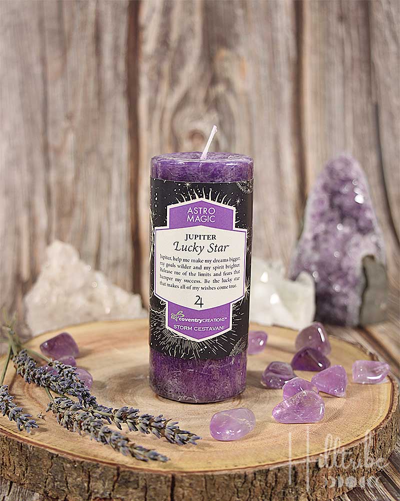 Lucky Star (Jupiter) Astro Magic Candle from Hilltribe Ontario