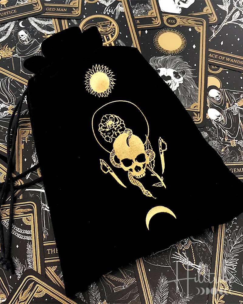 Marigold Night Tarot Velvet Tarot/Oracle Bag from Hilltribe Ontario