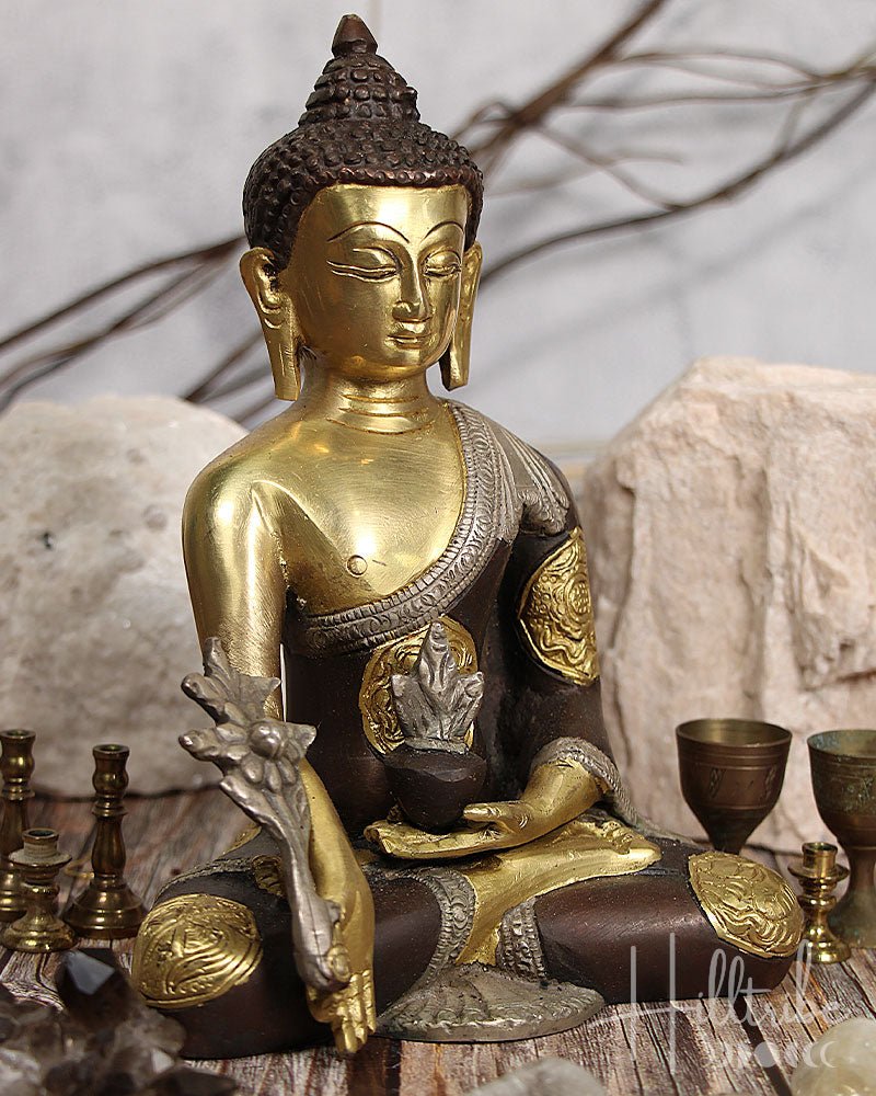 Medicine Buddha Murti 8" from Hilltribe Ontario