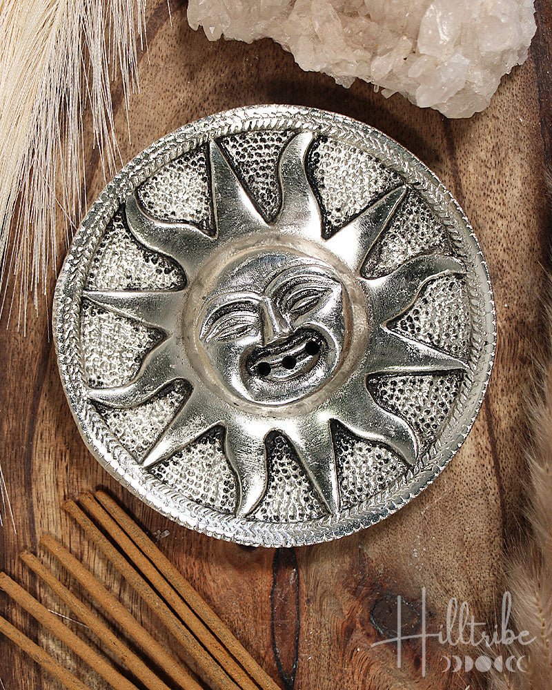 Metal Sun Incense Holder from Hilltribe Ontario