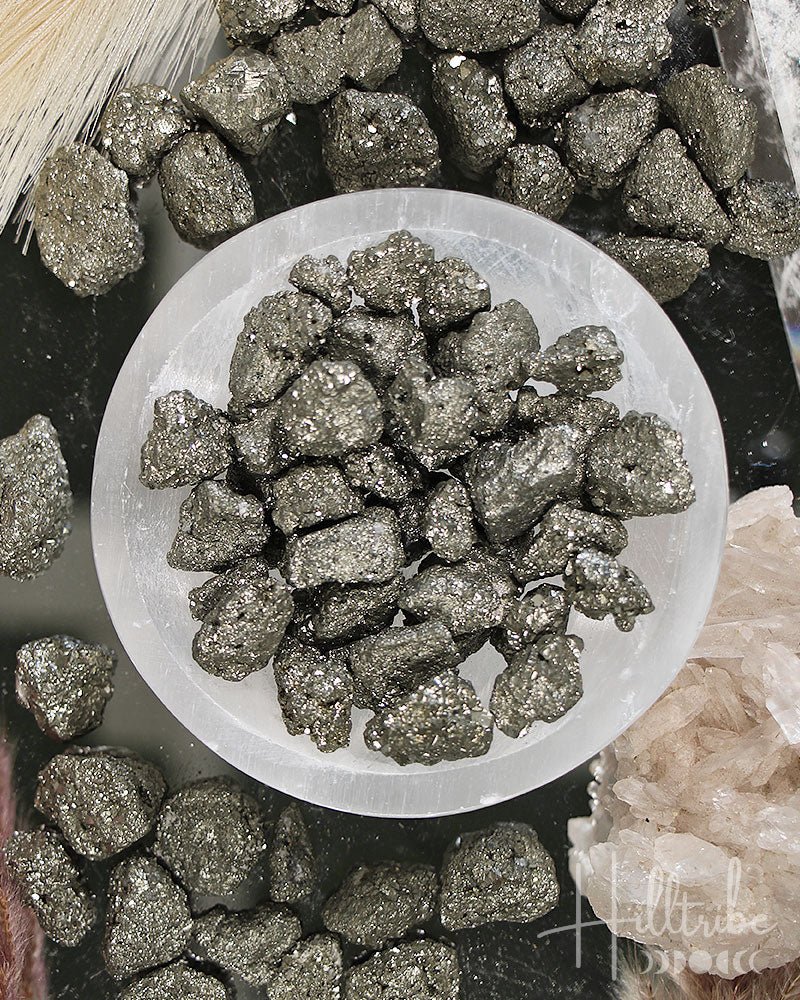 Mini Natural Pyrite Pieces from Hilltribe Ontario