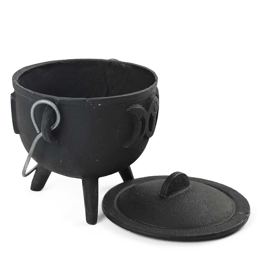 Moon Goddess Cast Iron Cauldron from Hilltribe Ontario