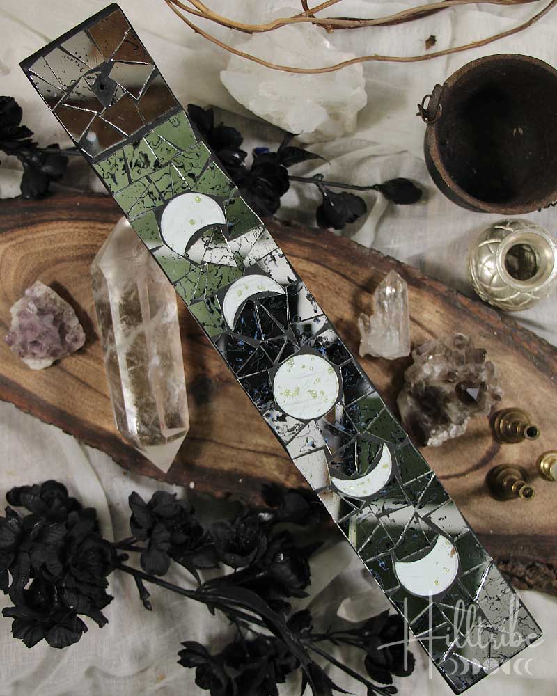 Moon Phases Mosaic Incense Holder from Hilltribe Ontario