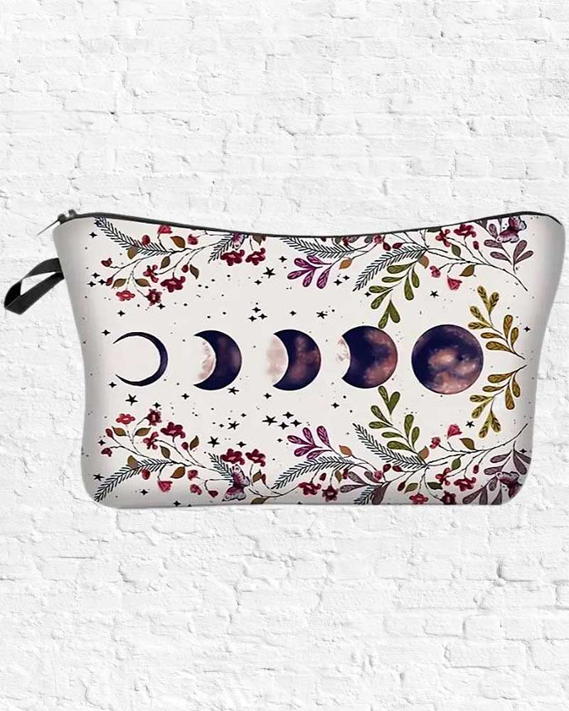 Moon Phases Zipper Pouch from Hilltribe Ontario