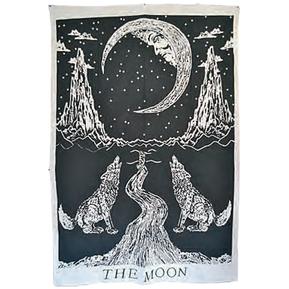 Moonlit Pathway Cotton Tapestry from Hilltribe Ontario