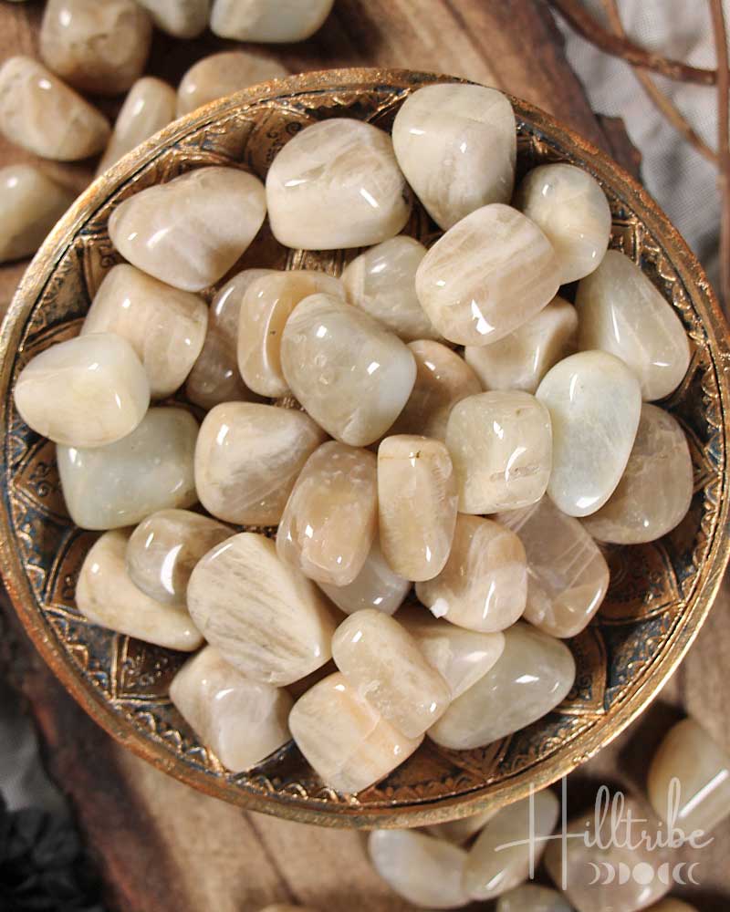 Moonstone Tumbled from Hilltribe Ontario