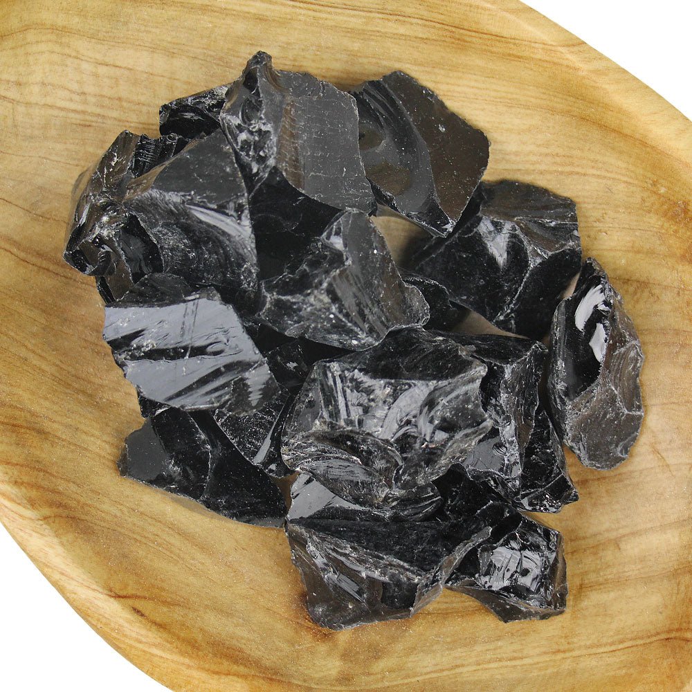 Natural Black Obsidian from Hilltribe Ontario