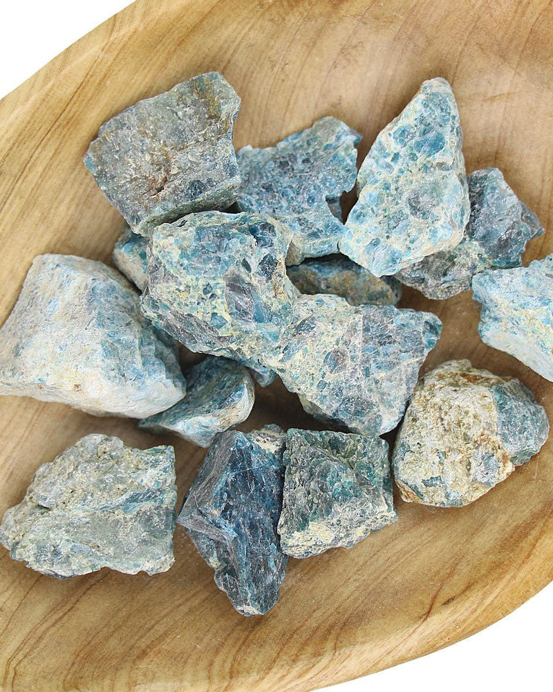 Natural Blue Apatite Pieces from Hilltribe Ontario