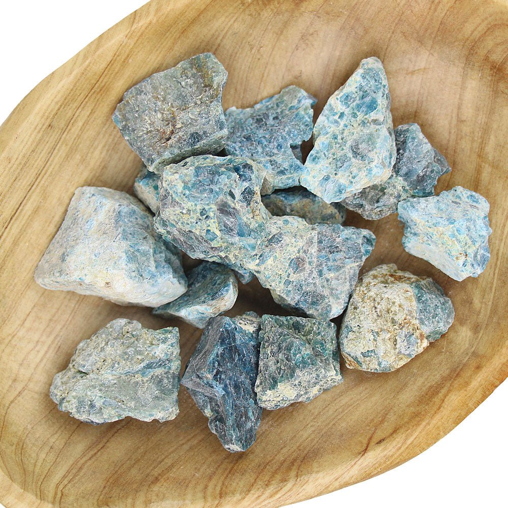 Natural Blue Apatite Pieces from Hilltribe Ontario