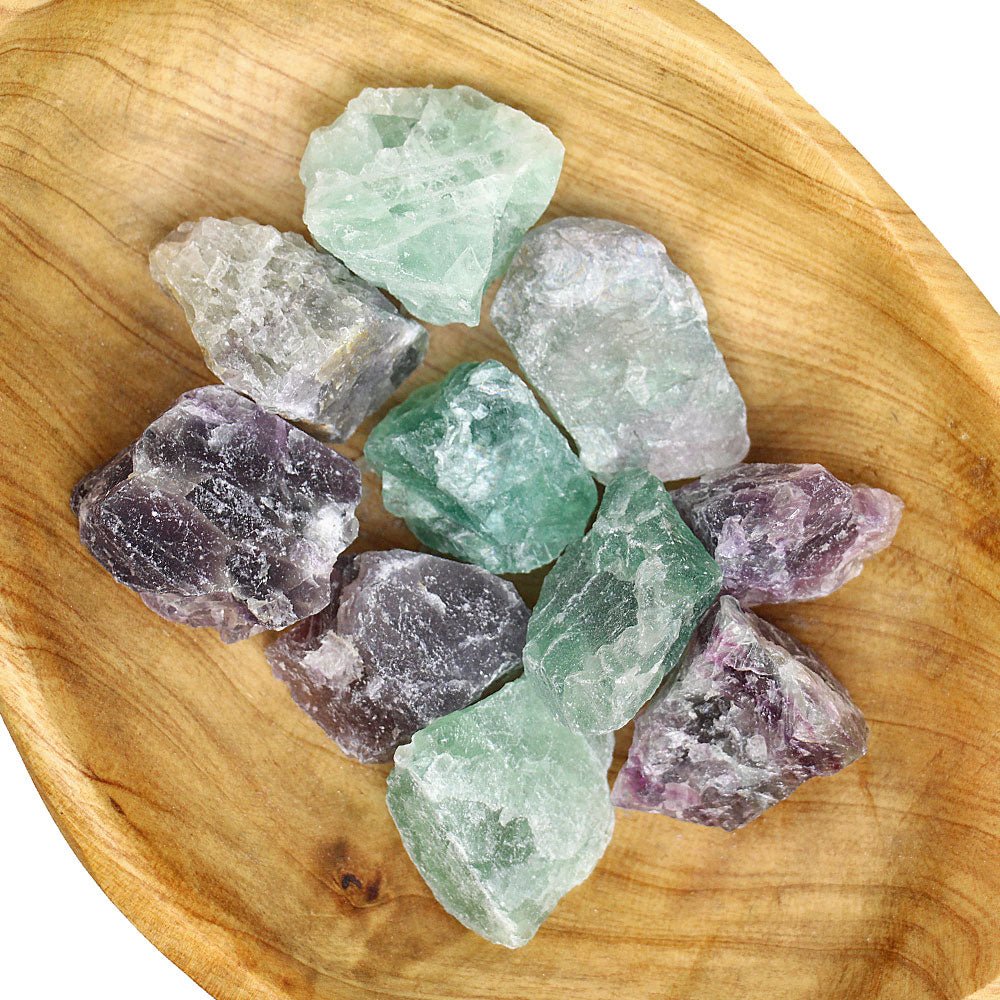 Natural Fluorite Pieces from Hilltribe Ontario