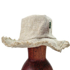 Natural Fringe Hemp Wire Rim Hat from Hilltribe Ontario