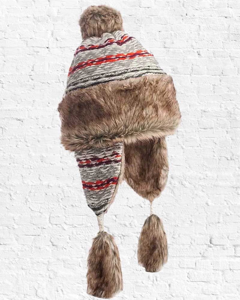 Natural Kailash Ear Flap Hat from Hilltribe Ontario