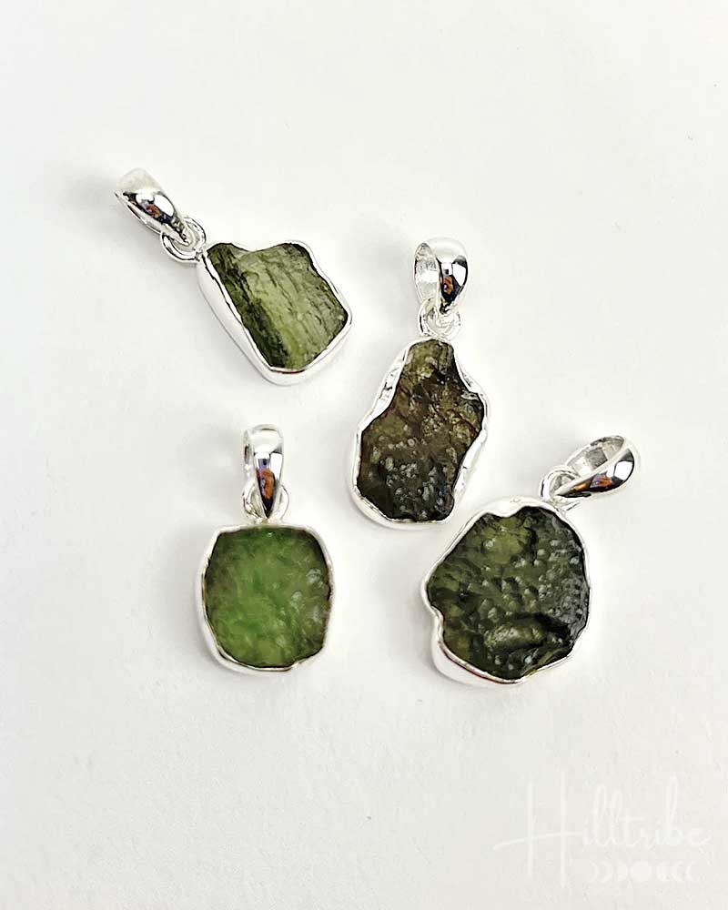 Natural Moldavite Pendant from Hilltribe Ontario