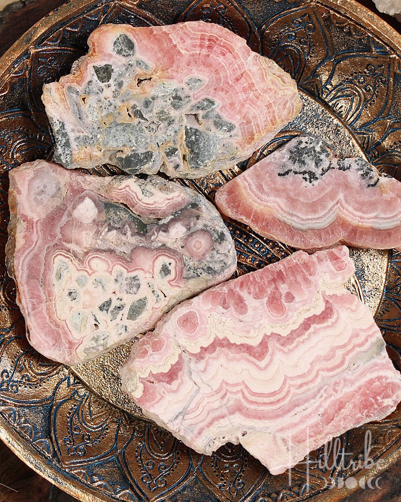 Natural Rhodochrosite Slab from Hilltribe Ontario