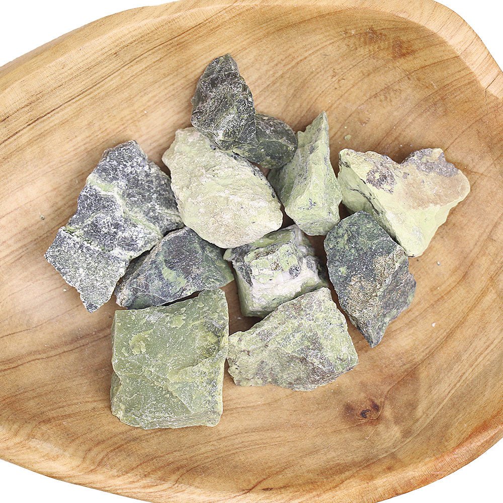 Natural Serpentine Pieces from Hilltribe Ontario